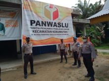 Jelang Pilkada serentak, Polsek Kerumutan Laksanakan Cipkon di kantor Panwaslu