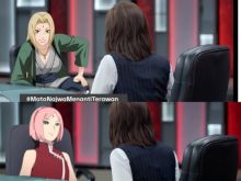 Viral Kursi Kosong Menkes Terawan di Acara Najwa Shihab, Warganet Edit Ada Hokage Kelima Tsunade Hingga Sakura (foto/int)