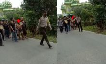 Maling Bunga di Pekanbaru Ditangkap dan Diarak Jadi Tontonan Warga, Netizen: Koruptor Ginikan Juga (foto/riki)