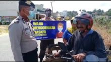 Polsek Bunut Gelar Operasi Yustisi, Masih Terjaring Warga yang Tidak Gunakan Masker