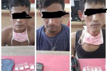 Dalam Waktu Singkat 3 Orang Pelaku Tindak Pidana Penyalahgunaan Narkotika di Ringkus Satuan Reserse Narkoba Polres Siak (foto/lin)