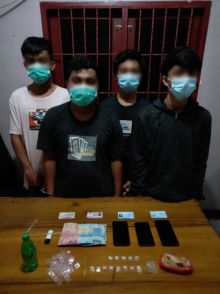 Empat tersangka penikmat sabu