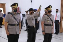 Sertijab, Kompol Kari Amsah Ritonga Jabat Wakapolres Inhil (foto/rgo)