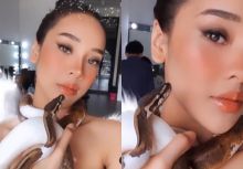 Berani Banget, Anya Geraldine Mainin Ular, Netizen: Aduh Ngilu (foto/int)