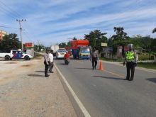 Polsek Ukui Gelar Razia Antisipasi Pergeseran Masa Unjuk Rasa Tolak UU Omnibus Law