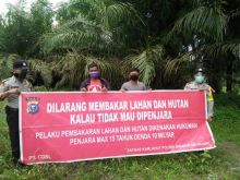 Polsek Bandar Sei Kijang Patroli Antisipasi Kebakaran Hutan dan Lahan 