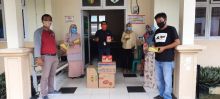 Penyerahan bantuan paket gizi kepada Puskesmas Sungai Hilir, Kabupaten Kuansing (foto/ist)