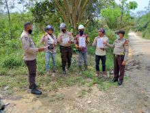 Polsek Pangkalan Kuras Gelar Sosialisasi Maklumat Kapolda Riau Soal Larangan Membakar Hutan dan Lahan
