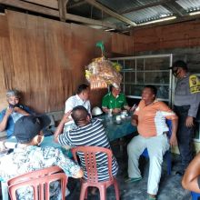 Personil Polsek Langgam Laksanakan Patroli C3 dan Sosialisasi Antisipasi Penyebaran Covid-19