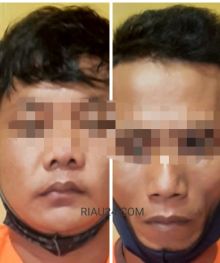 Dua tersangka narkotika IS dan AH