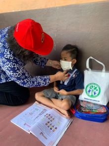 Kolaborasi RAPP-APR, Ribuan Masker Dibagikan ke Masyarakat (foto/ist)