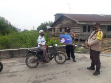Beri Himbauan Cegah Penyebaran Covid-19, Polsek Kuala Kampar Laksanakan Operasi Yustisi