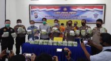 Polres Inhil Gagalkan Pengiriman 50 Kg Shabu Senilai Rp75 Milyar di Desa Sencalang Keritang (foto/rgo)