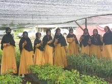 KBD Perempuan Wana Lestari di lokasi KBD yang mereka dapatkan dari BPDASHL Indragiri Rokan.  Foto: ist