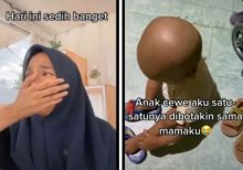 Viral Wanita Ini Menangis Sedih Rambut Anaknya Dibotakin, Netizen Bilang Begini (foto/int)