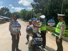 Polres Kuansing Kedepankan Tindakan Simpatik serta Himbauan Protokol Kesehatan, Saat Operasi Zebra Lancang Kuning (foto/zar)