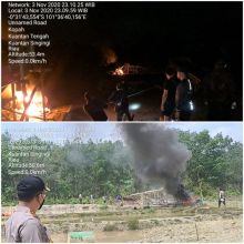 Polres Kuansing Berhasil Musnahkan 25 Unit Alat Dompeng, Dari Razia PETI (foto/zar)