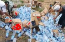 Boikot Produk Prancis, Viral Video Air Mineral Dibuang, Netizen Sedih dan Sebut Mubazir (foto/int)