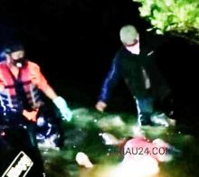 Korban saat ditemukan dipinggiran pantai