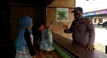 Cegah Covid-19, Polsek Pangkalan Kerinci Kembali Gelar Operasi Yustisi Dalam Masa AKB