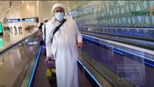 Imam Besar FPI, Habib Rizieq Shihab saat tiba di Bandara Internasional Soekarno Hatta
