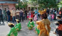 Penyambutan Calon Bupati nomor urut 4 dengan tarian khas Talang Mandi