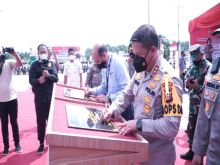 Hibah RAPP, Kapolda Riau Resmikan Gedung Polsubsektor Pelalawan (foto/ardi)