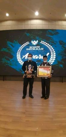 Kuansing Raih KI  Award 2020, Ini Untuk Lebih Meningkatkan Pengelolaan Pelayanan Informasi Publik (foto/zar)