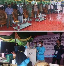 Simulasi pemungutan suara pilkada serentak oleh KPU Bengkalis