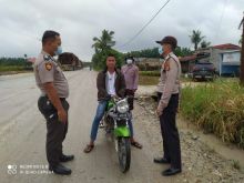 Antisipasi Covid-19, Polsubsektor Pelalawan Gelar Sosialisasi Protokol Kesehatan