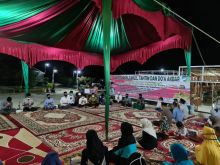 Suasana yasinan dan doa bersama di Kopi Aren