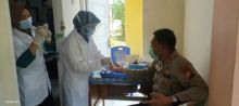 Polsek Bandar Sei Kijang Lakukan Rapid Test Kepada Personil Polri yang Akan Laksanakan Pengamanan Pemilu