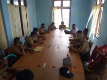 Persiapan Pilkada Pelalawan, Kapolsek Teluk Meranti Hadiri Rapat Koordinasi Lintas Sektoral