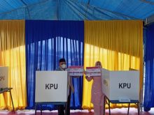 Ini TPS Tempat Empat Calon Bupati Pelalawan Mencoblos (foto/ardi)