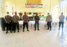 Polsek Bandar Sei Kijang Lakukan Pengamanan Kotak dan Surat Suara di Sekretariat PPK