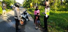 Antisipasi Begal, Polres Inhil Patroli Rute Para Pesepeda (foto/rgo) 