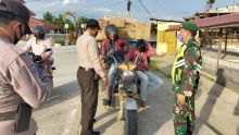 Patroli Satgas Covid-19 Inhil, Pasi Ops Kodim 0314: Kita Butuh Dukungan Masyarakat (foto/rgo) 