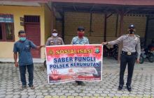 Antisipasi Pungutan Liar, Polsek Kerumutan Sosialisasikan Saber Pungli