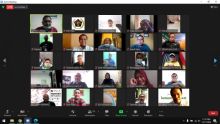 Peserta Webinar Pers dan Covid 19 PWI Riau
