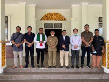 Zukri -Nasar berkunjung ke rumah Bupati Pelalawan, HM Harris