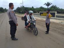 Begini Cara Polsubsektor Pelalawan Lindungi Warga Agar Tak Terpapar Covid-19