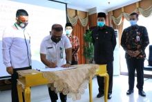 Disaksikan Walikota Pekanbaru, SPM Penandatanganan Kerjasama Dengan Sejumlah Mitra (foto/ist) 