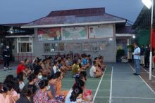 Kalapas Kelas IIA Bagansiapiapi, Wachid Wibowo bersama menggelar razia ke dalam kamar hunian Warga Binaan Pemasyarakatan (WBP) pada dini hari tadi. (Foto: Istimewa)