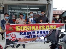 Polsek Bunut Lakukan Sosialisasi sSaber Pungli Kepada Masyarakat