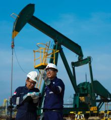  Area operasi PT CPI di Duri yang diambil sebelum pandemi COVID-19.