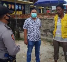 Hindari Penyebaran Covid-19, Polsek Pangkalan Kerinci Lakukan Operasi Yustisi Dialogis