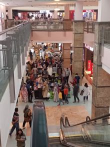 Suasana di Mal SKA di hari pertama cuti bersama cukup ramai dikunjungi masyarakat
