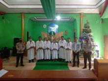 Polsek Bandar Sei Kijang Lakukan Pengamanan Gereja