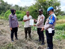 Cegah Karhutla, Polsek Pangkalan Kuras Sosialisasikan Maklumat Kapolda Riau