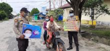 Cegah Covid-19, Polsek Kuala Kampar Imbau Masyarakat Patuhi Prokes